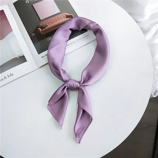 Solid - Lavender Bloom Satin Scarf