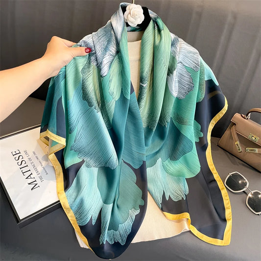 Del Bosque - Emerald Bloom Scarf