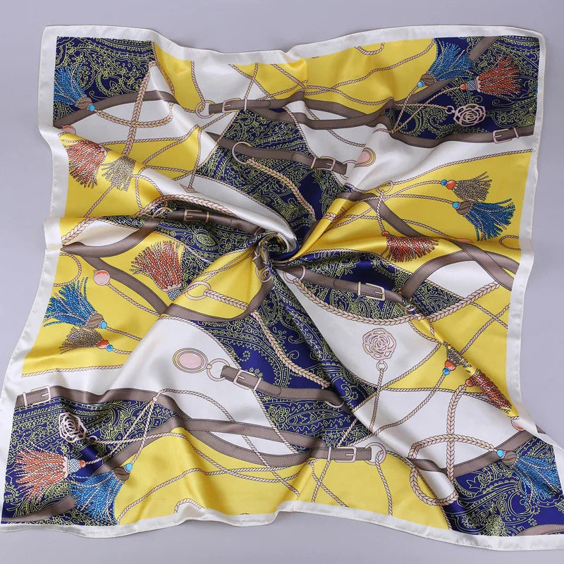 Lara - Golden Equestrian Scarf