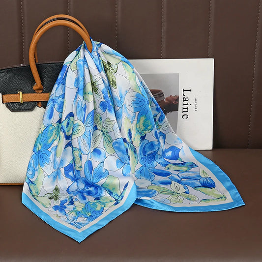 Lancellotti - Azure Blossom Scarf