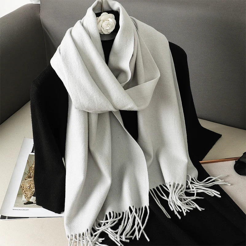 Frost White Scarf