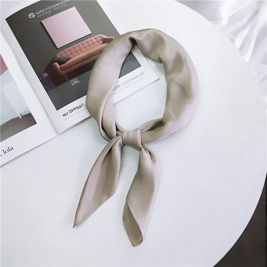 Solid - Sandstone Satin Scarf