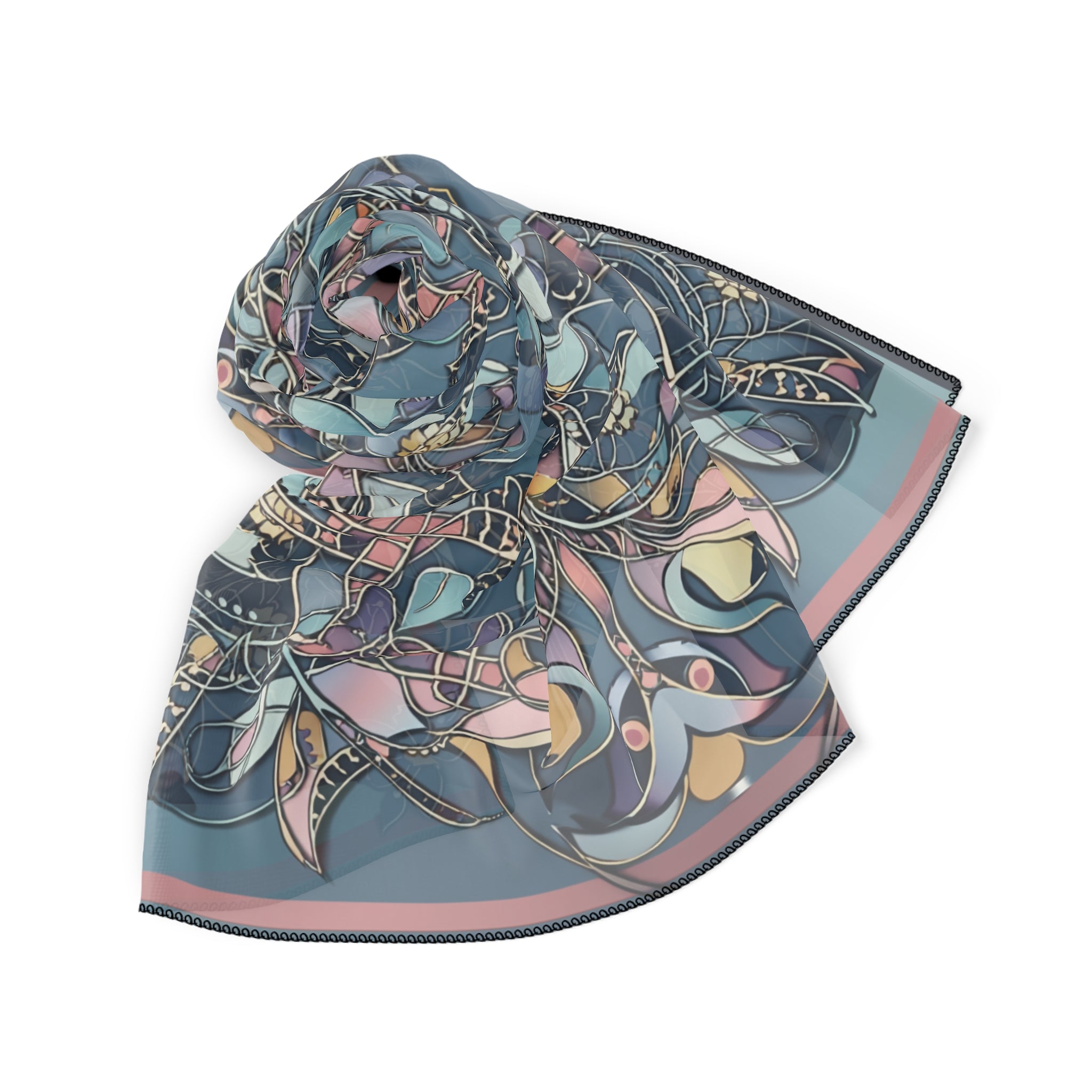 Cervellón - Imperial Lotus Mosaic Scarf