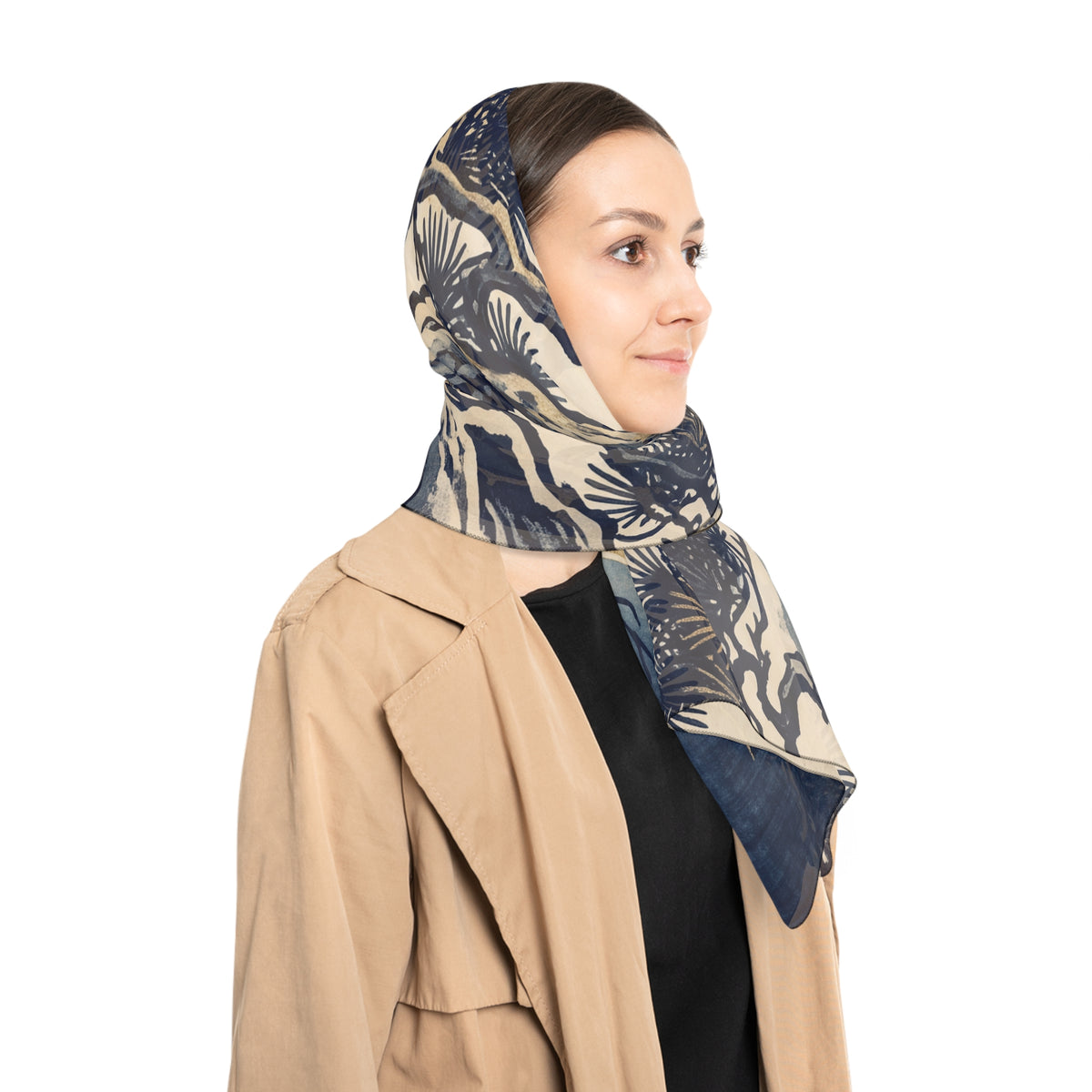 Kiyomura - Moon Pine Ukiyo-e Scarf