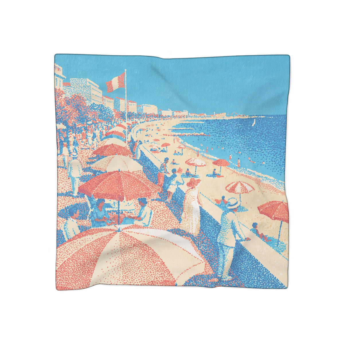 Duval - Seaside Promenade Pointillist Scarf