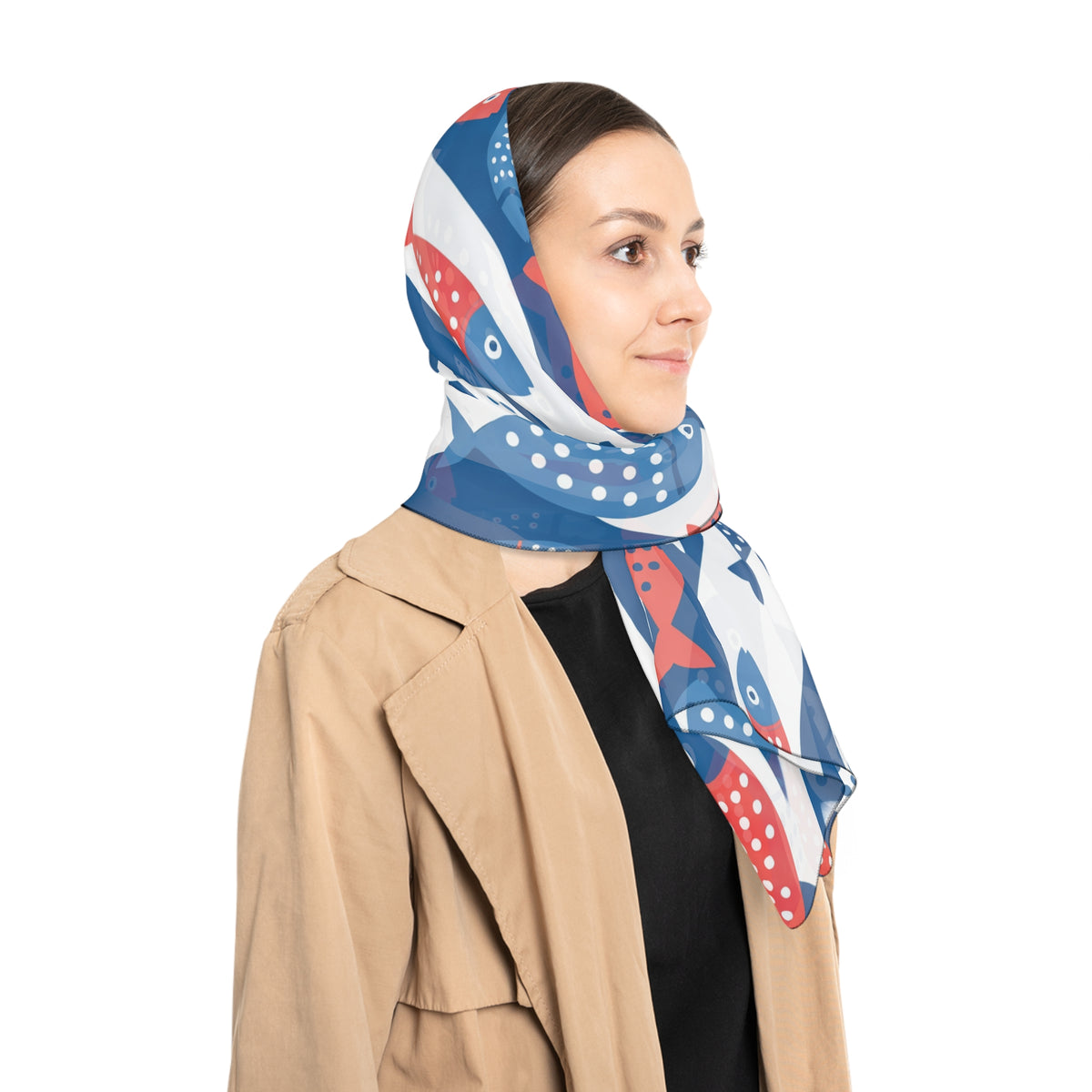 Santorelli - Aegean Fish Shoal Scarf