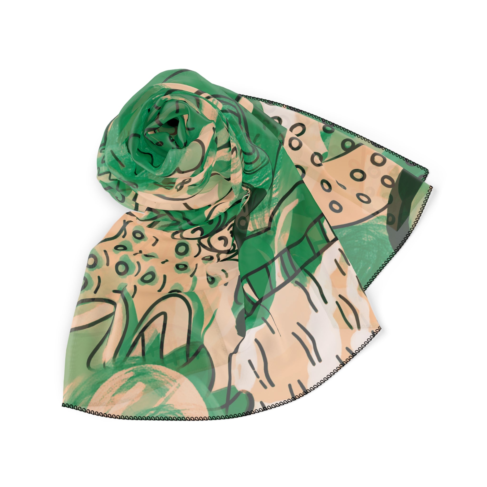Saavedra - Emerald Garden Ink Scarf