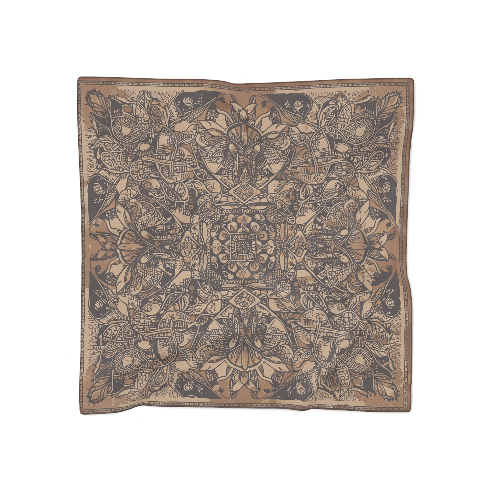 Cervellón - Vintage Sepia Ornamental Scarf