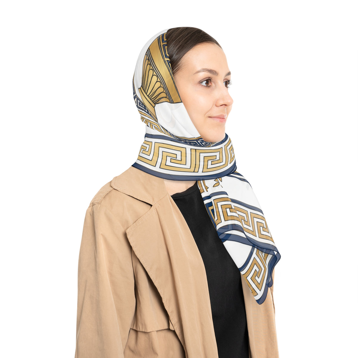 Odescalchi - Opal Greek Meander Scarf