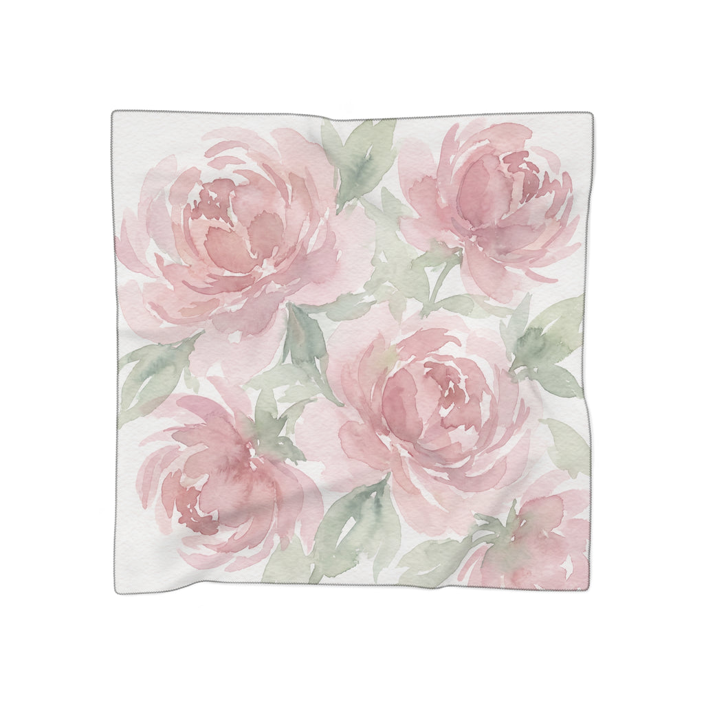 Willoughby - Peony Wash Watercolor Scarf