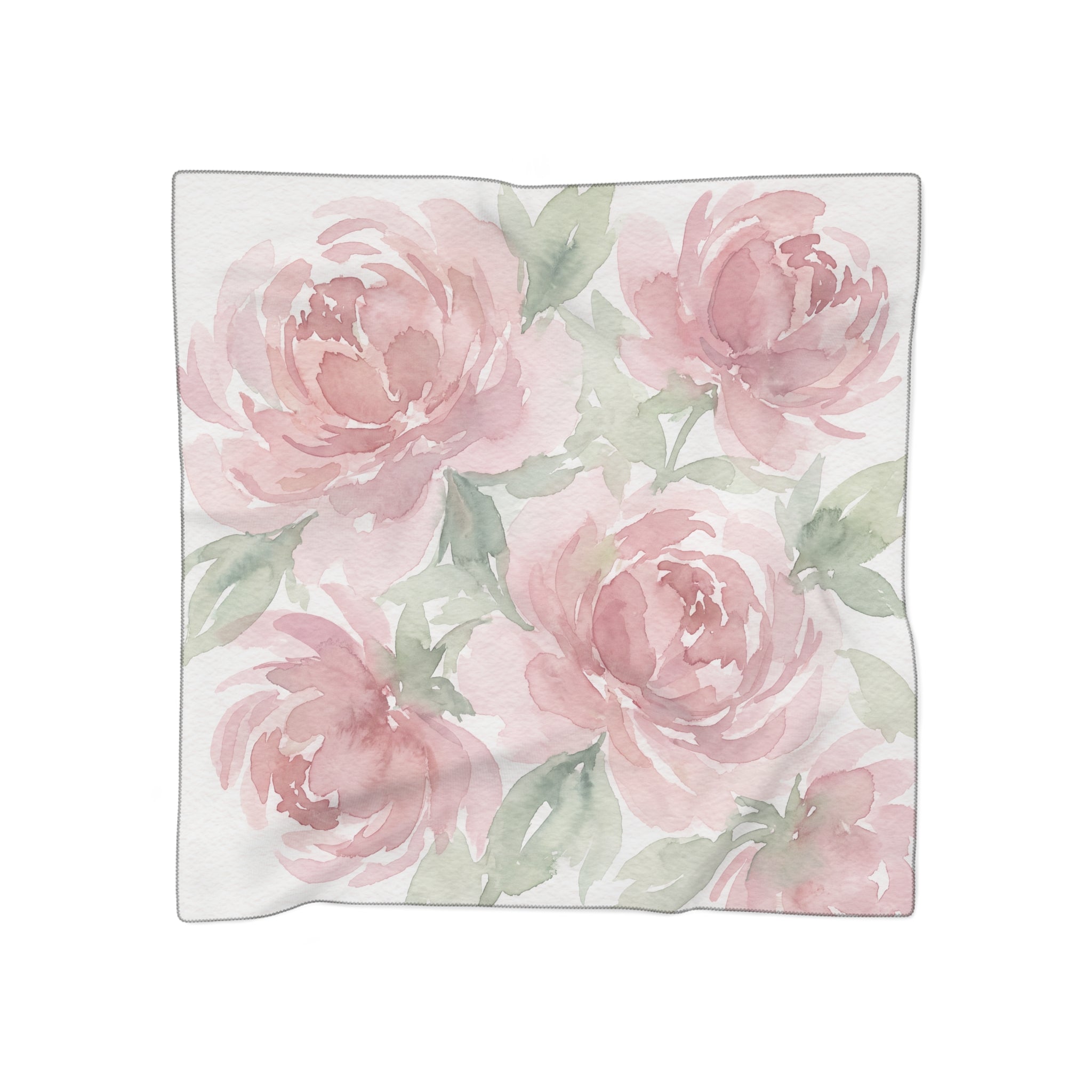 Willoughby - Peony Wash Watercolor Scarf