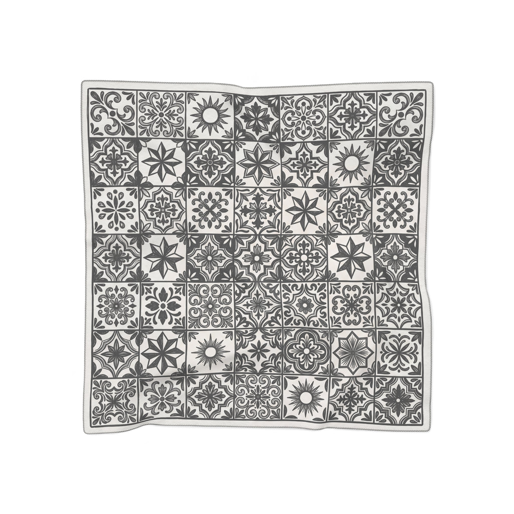Zubiaga - Noir Talavera Grid Scarf