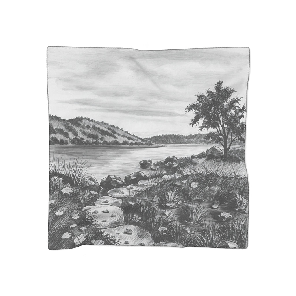 Perrault - Autumn Lakeside Sketch Scarf