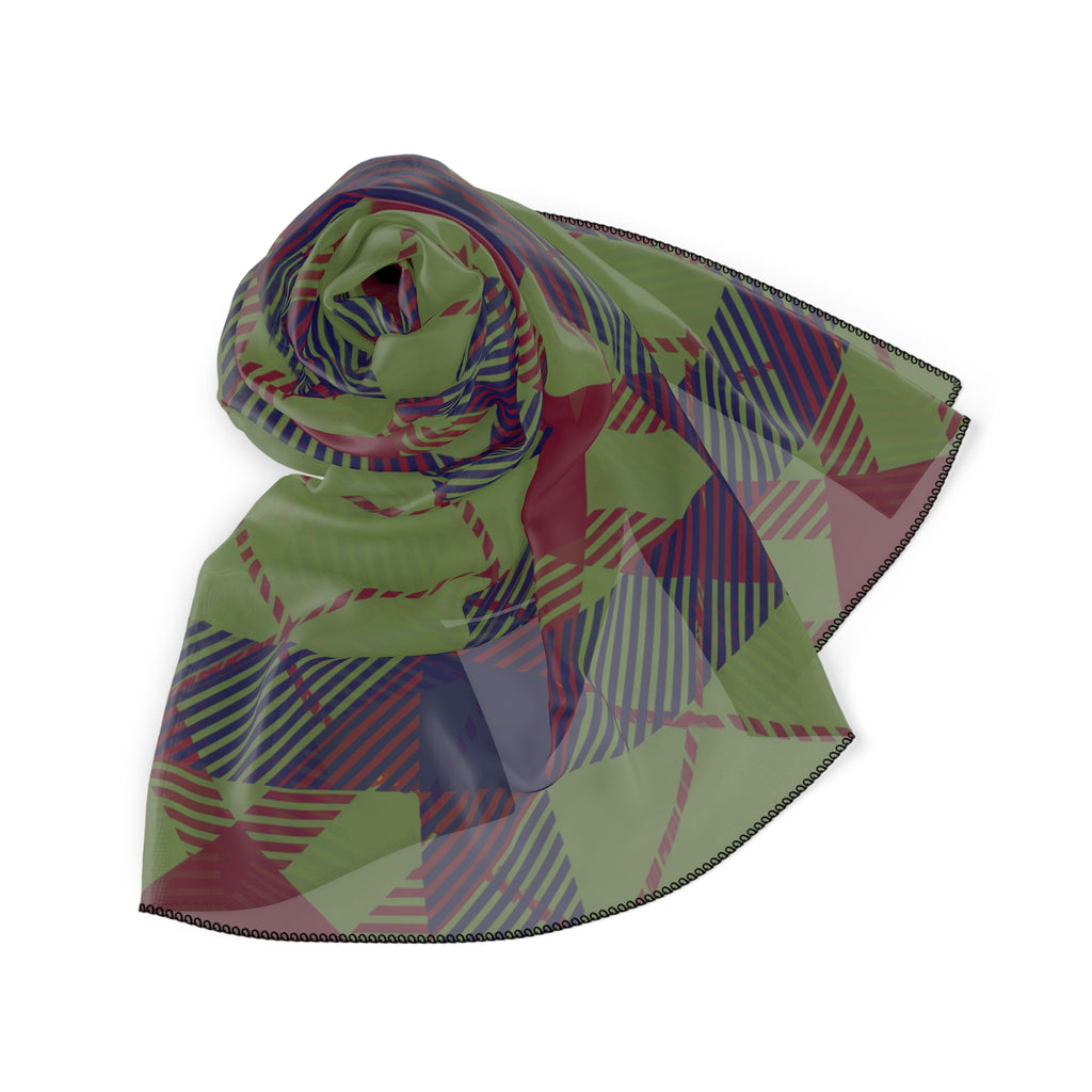 Glenapp - Moss & Wine Tartan Scarf