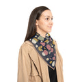 Countess of Valois Navy Rose Polka Dot Scarf