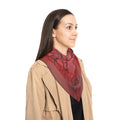 Fontenay - Crimson Lace Flourish Scarf