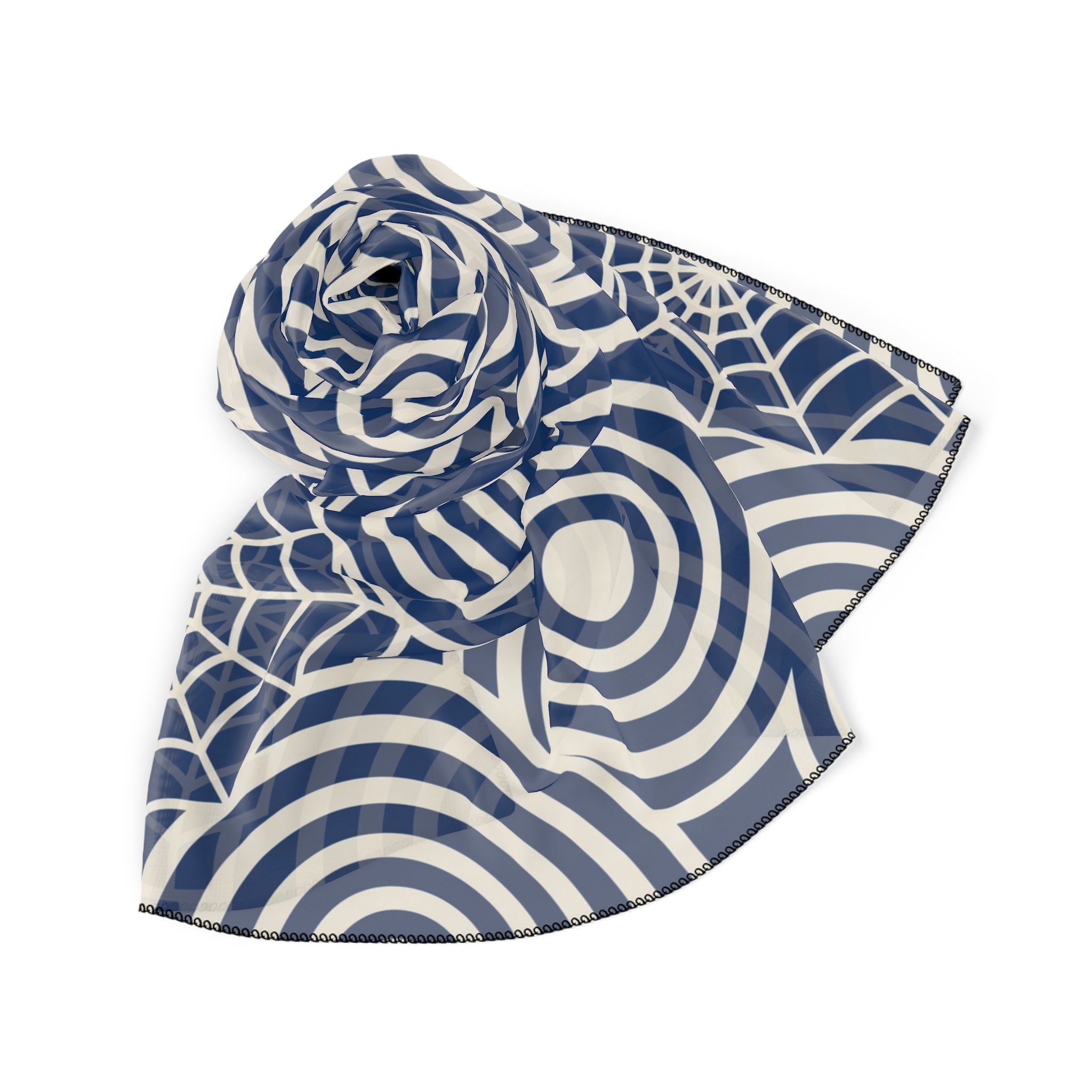 Bevilacqua - Shibori Indigo Ripple Scarf