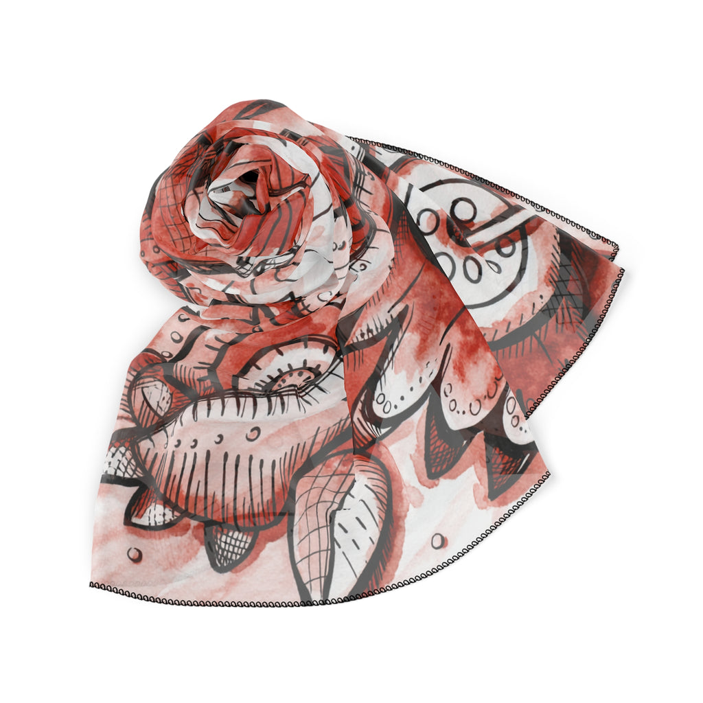Godolphin - Crimson Ink Bloom Scarf