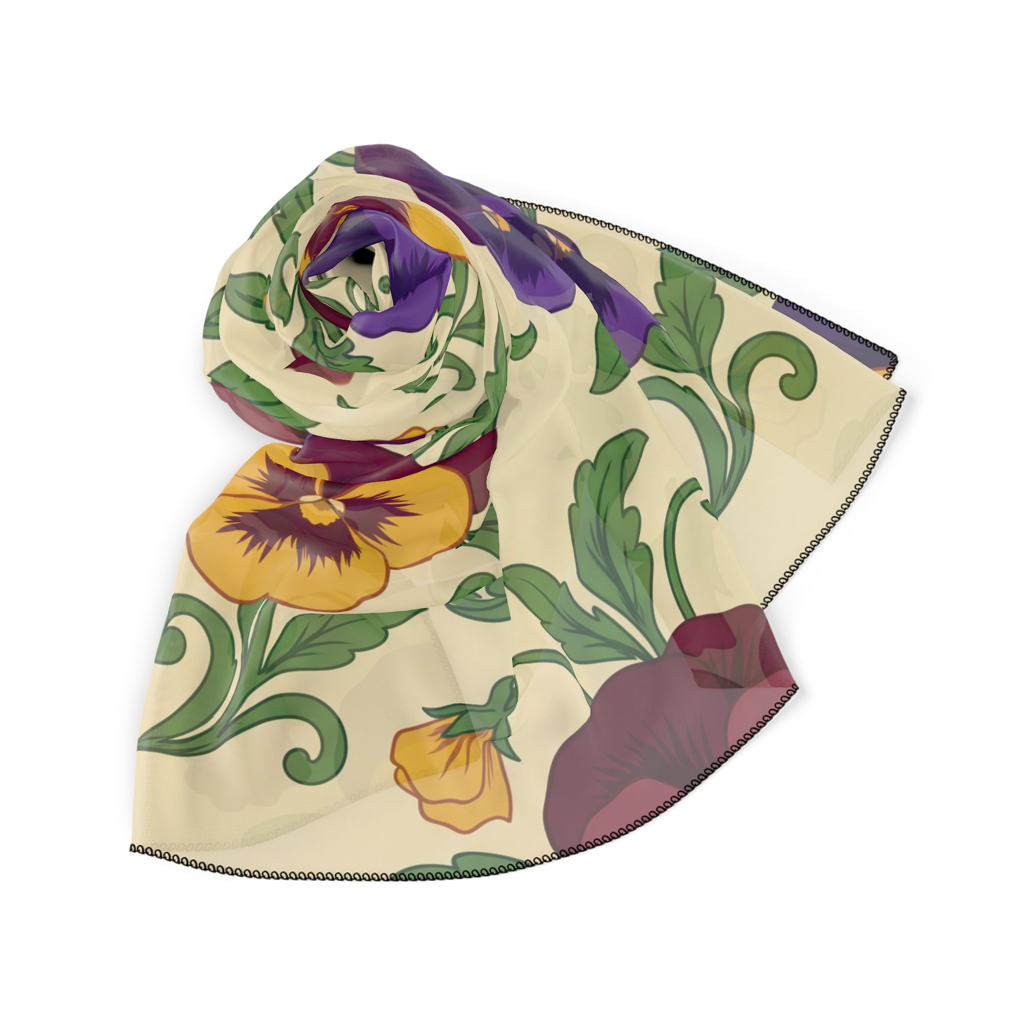 Chartwell - Velvet Pansy Patch Scarf