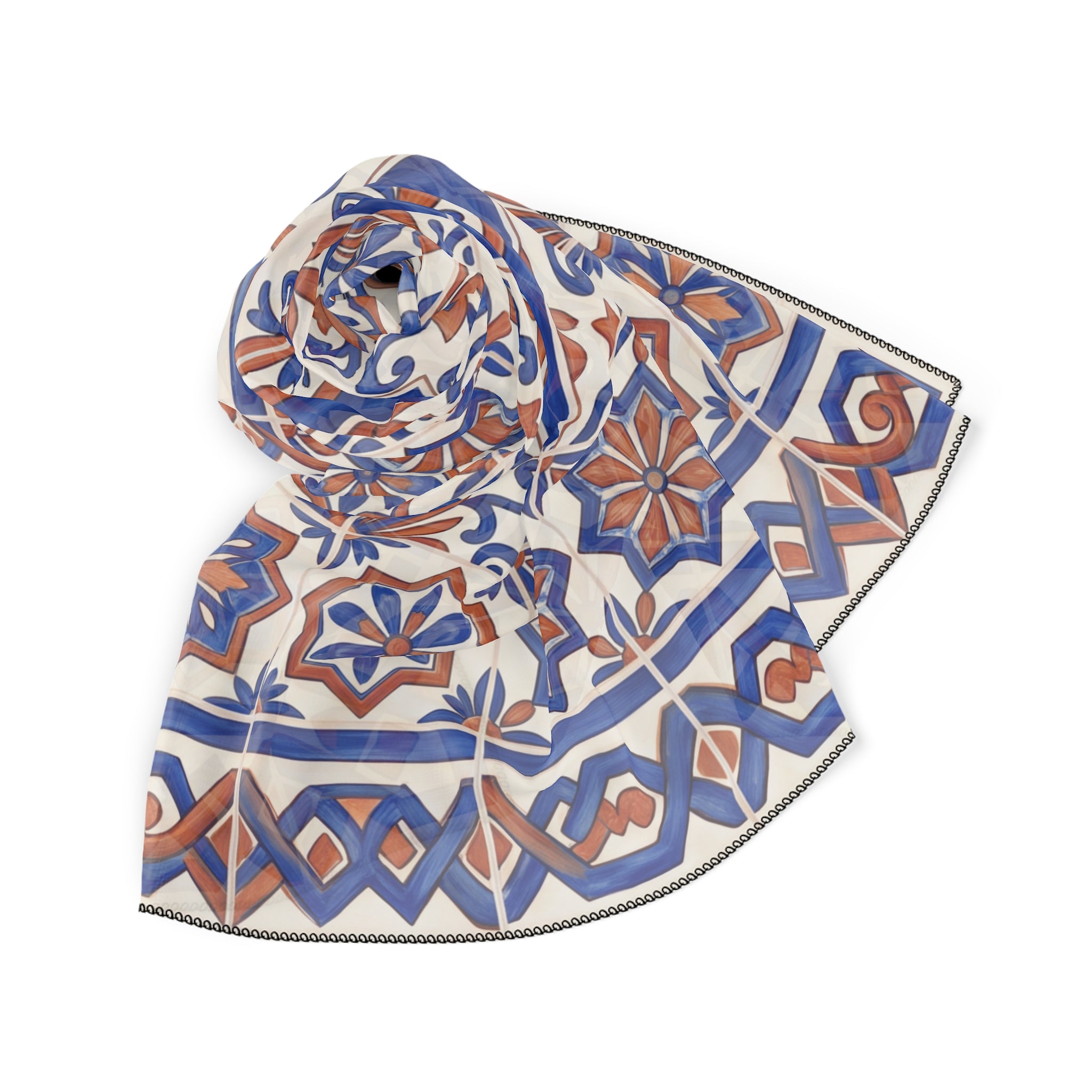 Montefiore - Cobalt Azulejo Star Scarf