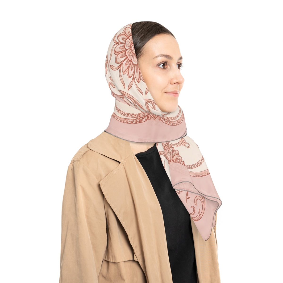 Montespan - Rose Gold Filigree Scarf