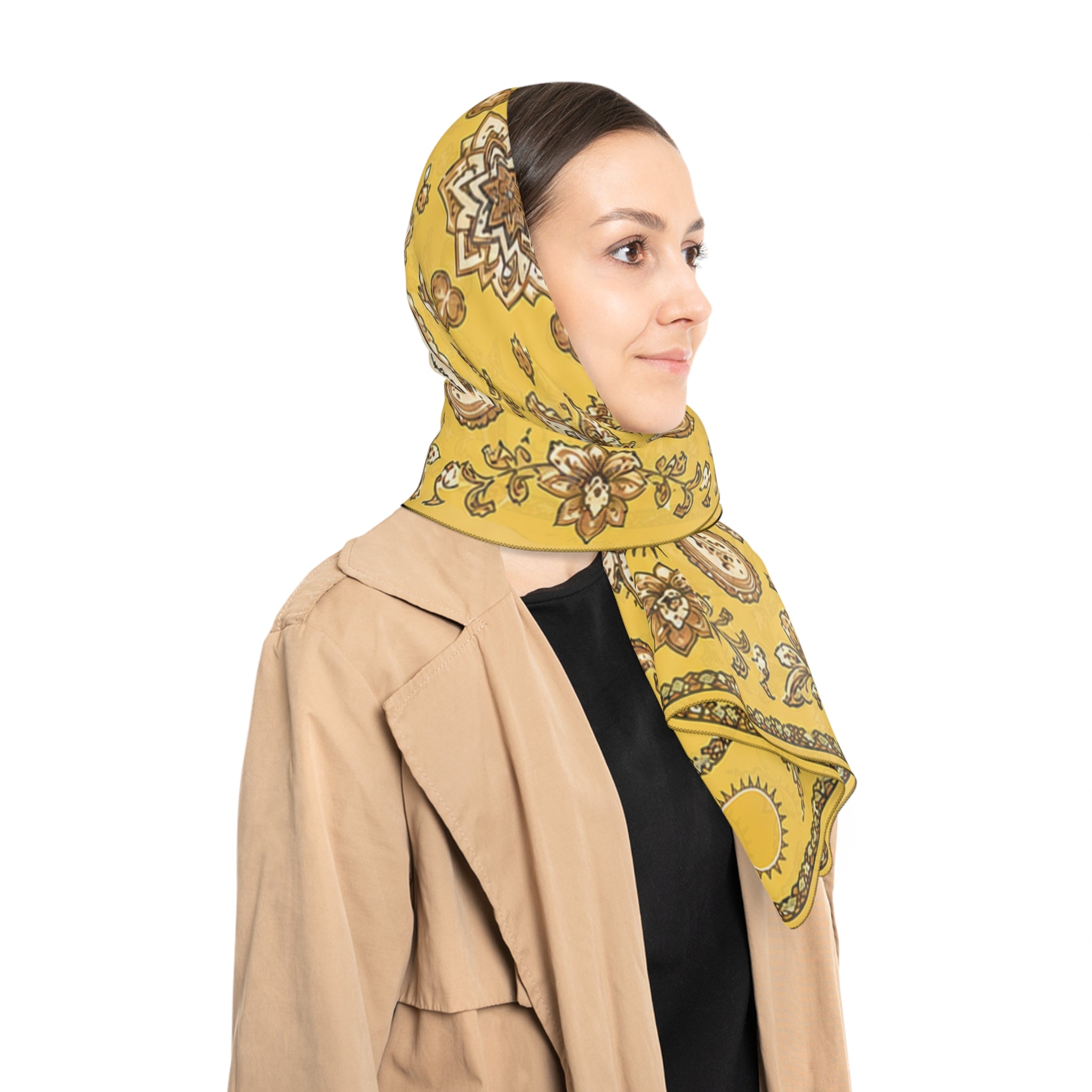 Valcárcel - Golden Yellow Paisley Vintage Scarf