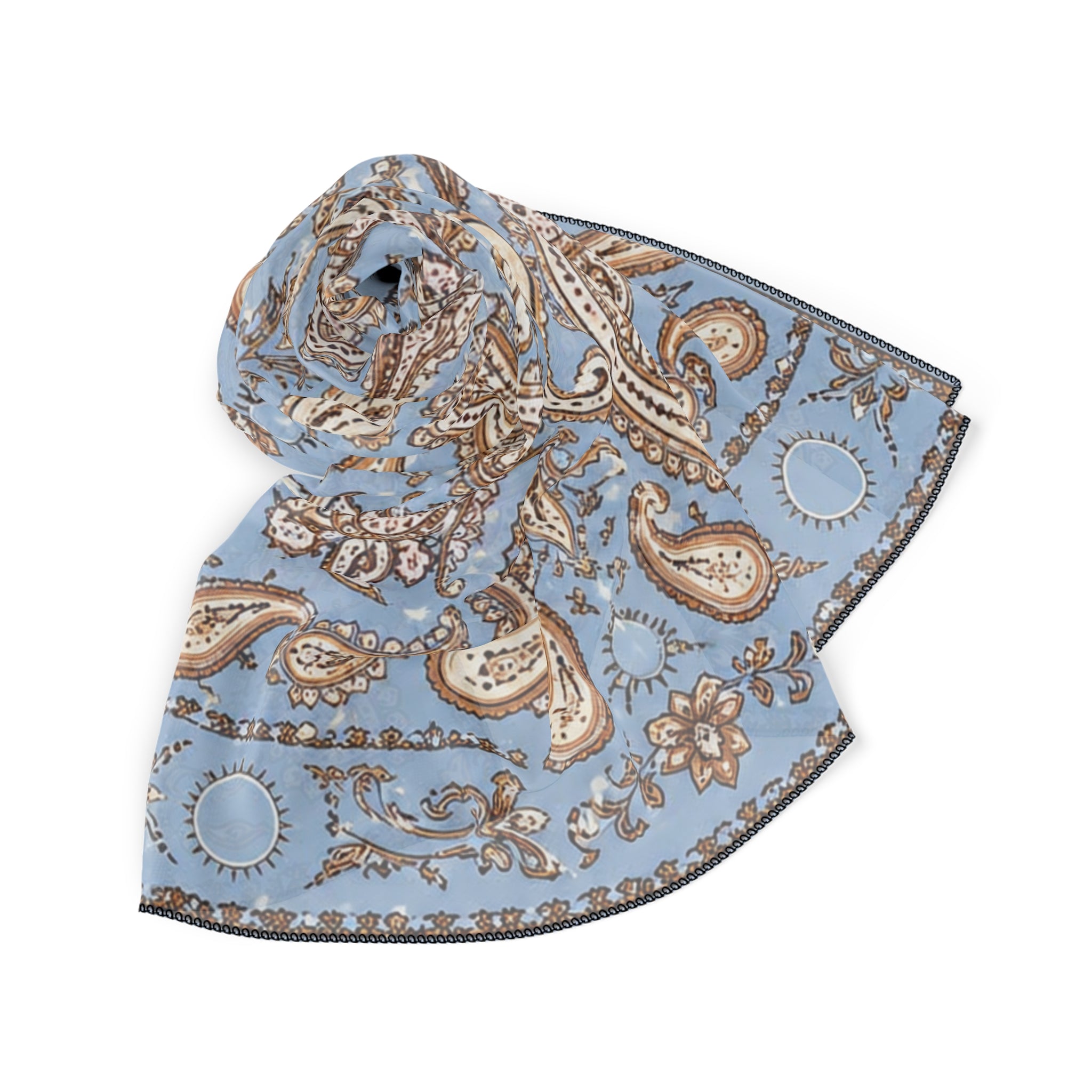 Valcárcel - Sky Blue Paisley Vintage Scarf