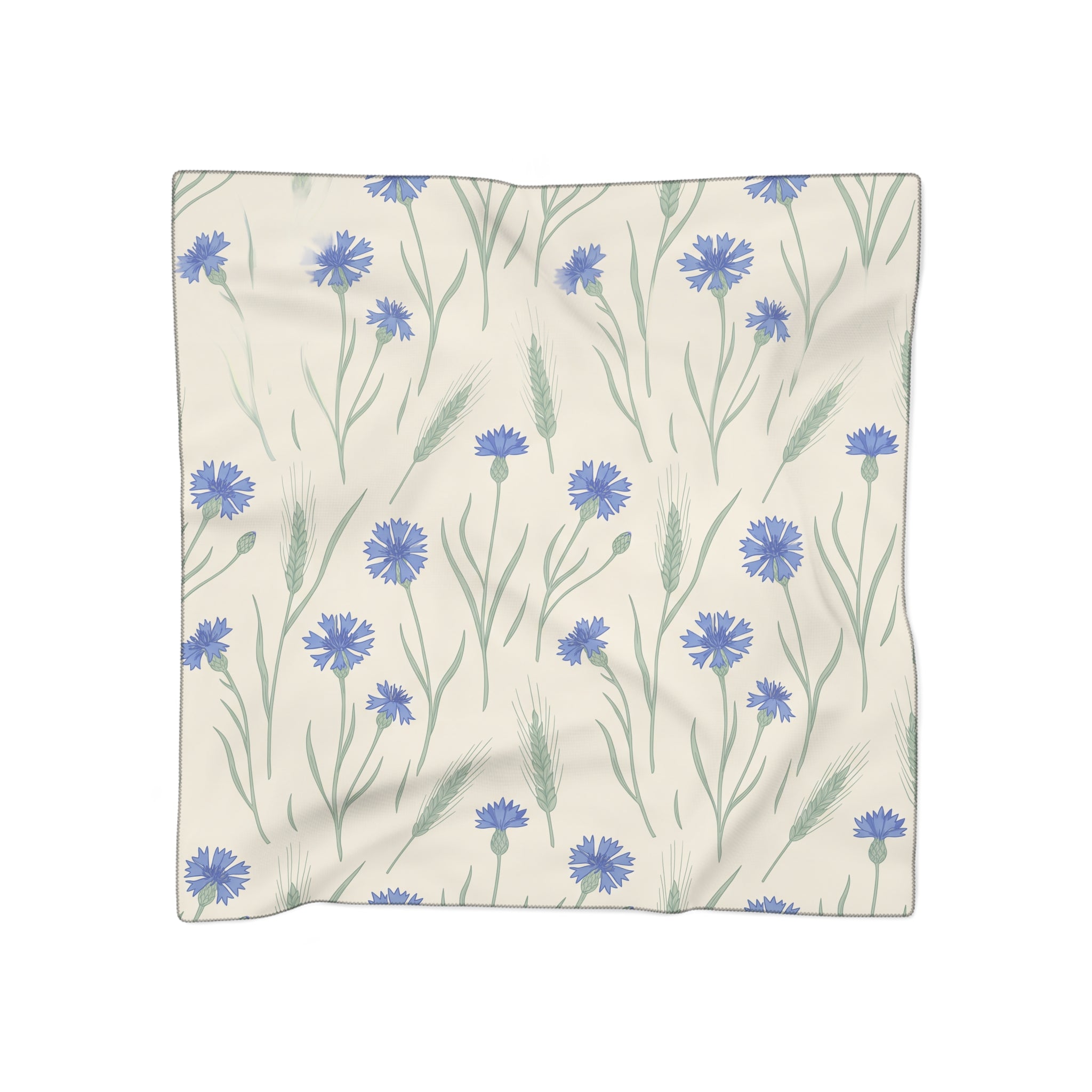 Thistlewood - Blue Cornflower Meadow Scarf