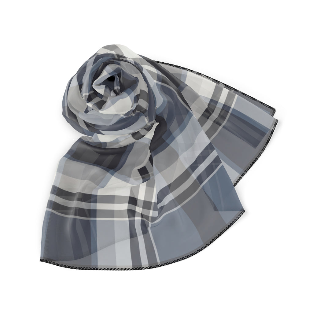 Invermere - Slate Blue Tartan Scarf