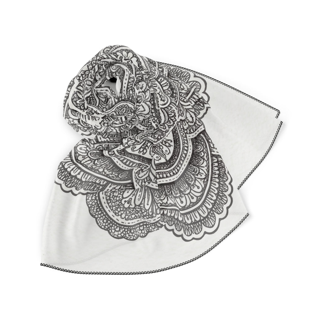 Ashby - Noir Lace Rosette Scarf