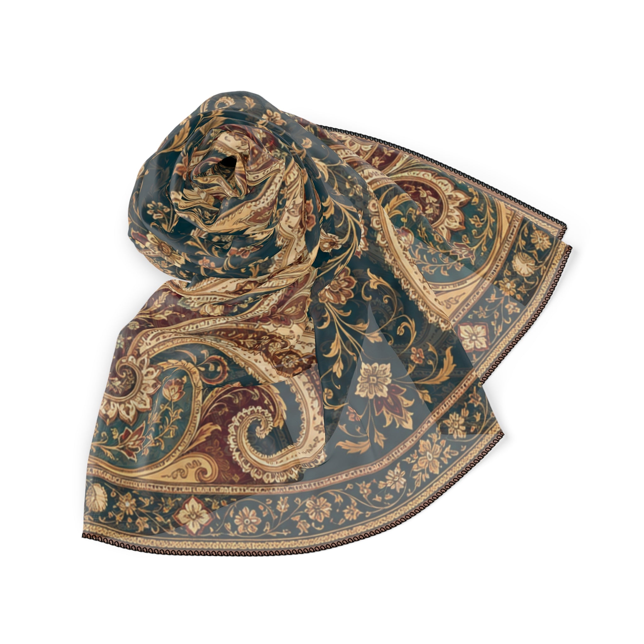 Desmarais - Teal Paisley Heritage Scarf