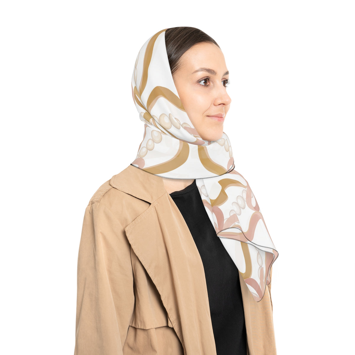 Beauclerc - Pearl Ribbon Trellis Scarf