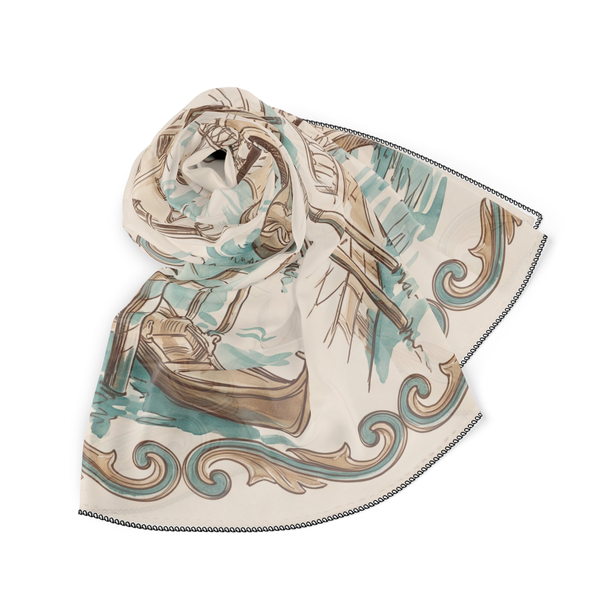 Barbarigo - Venetian Canal Sketch Scarf