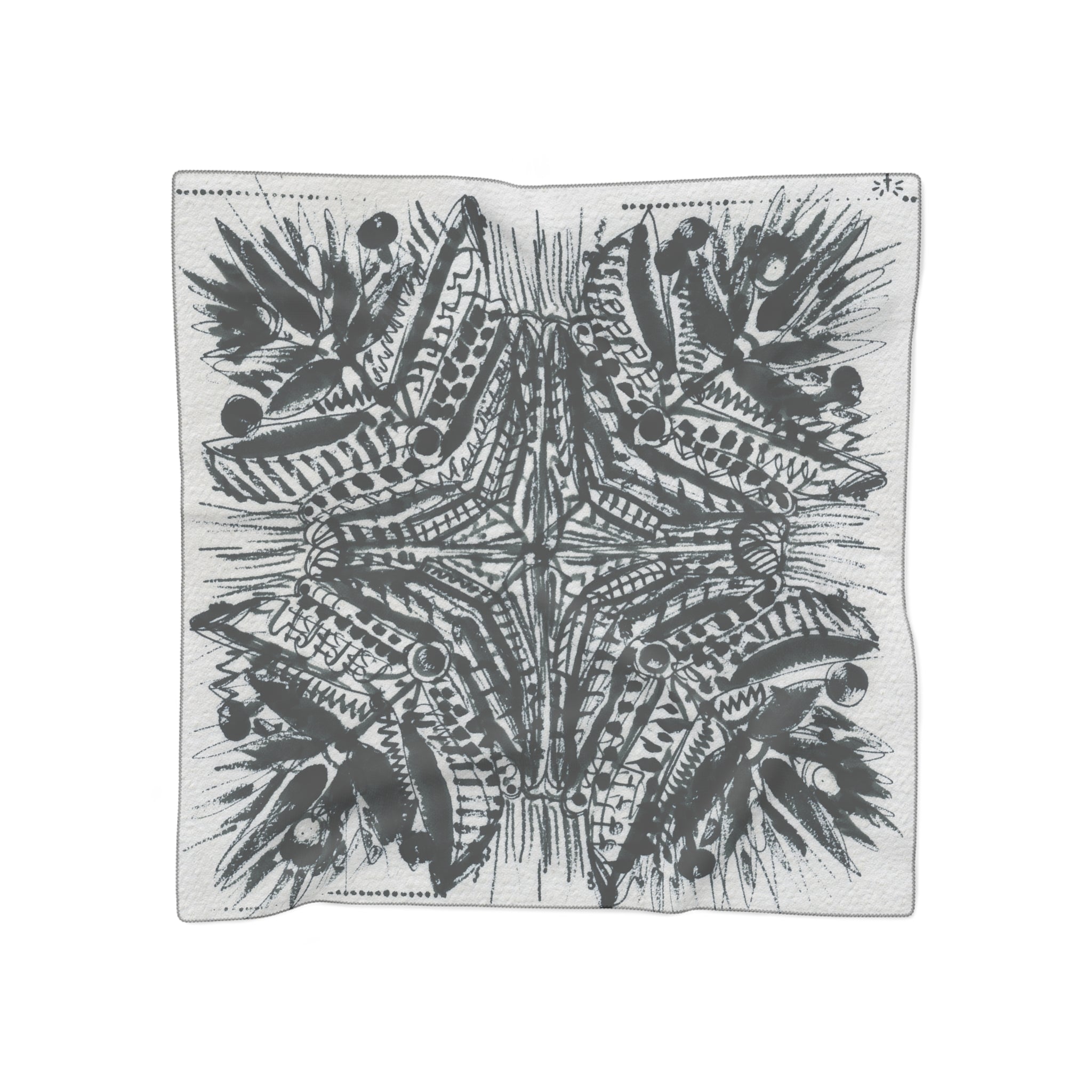 Santillán - Midnight Botanica Sketch Scarf