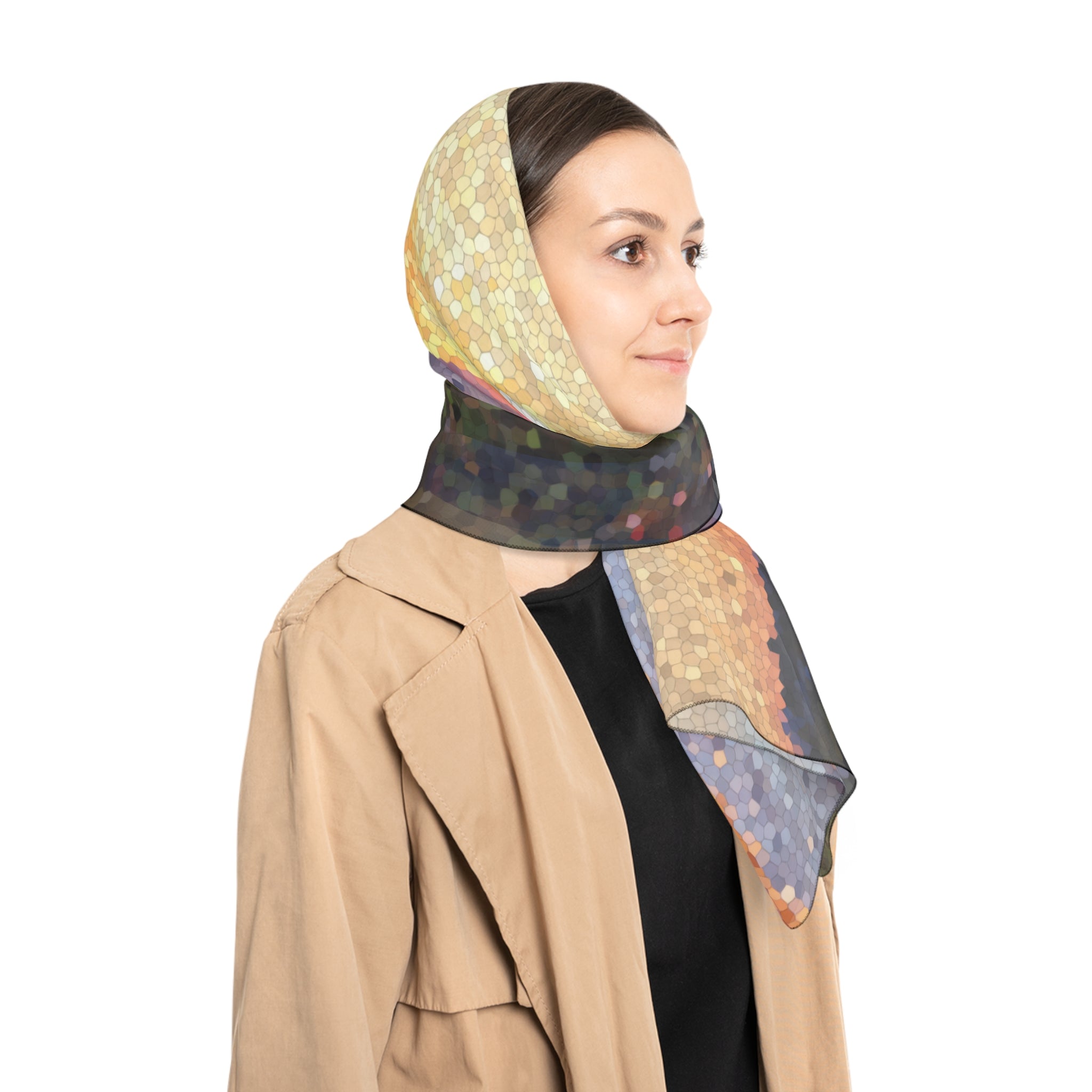 Mondragón - Viscountess of Sunlit Mosaic Silk Scarf