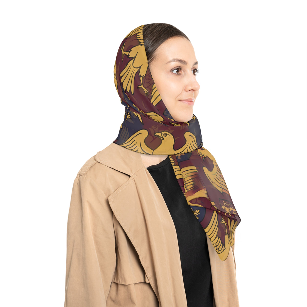 Falconieri - Gilded Falcon Crest Scarf