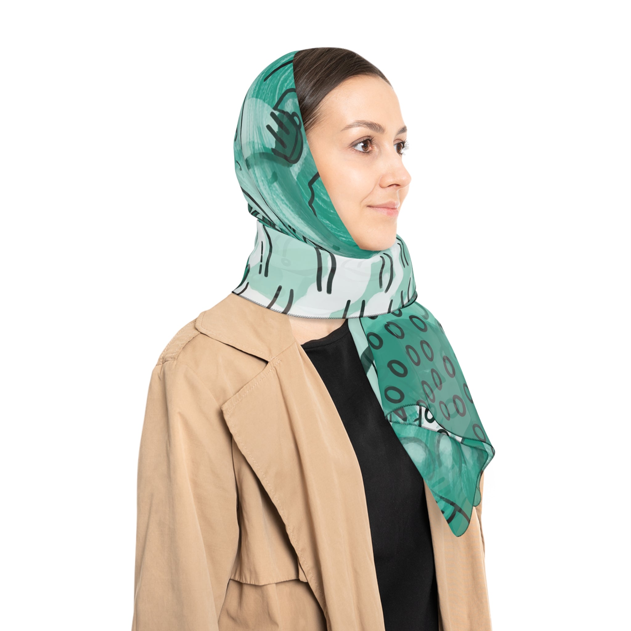 Saavedra - Verdant Ink Meadow Scarf
