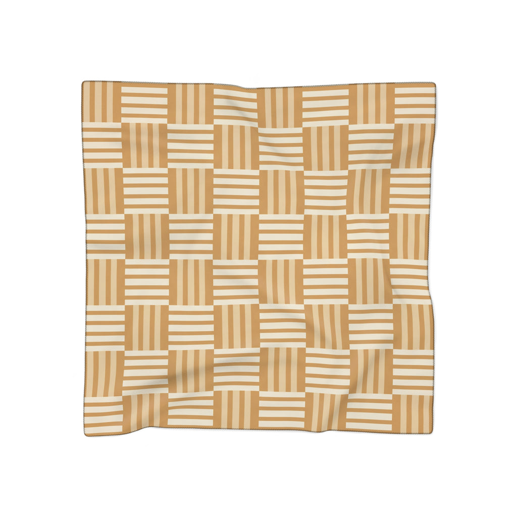 Wetherby - Honey Basket Check Scarf