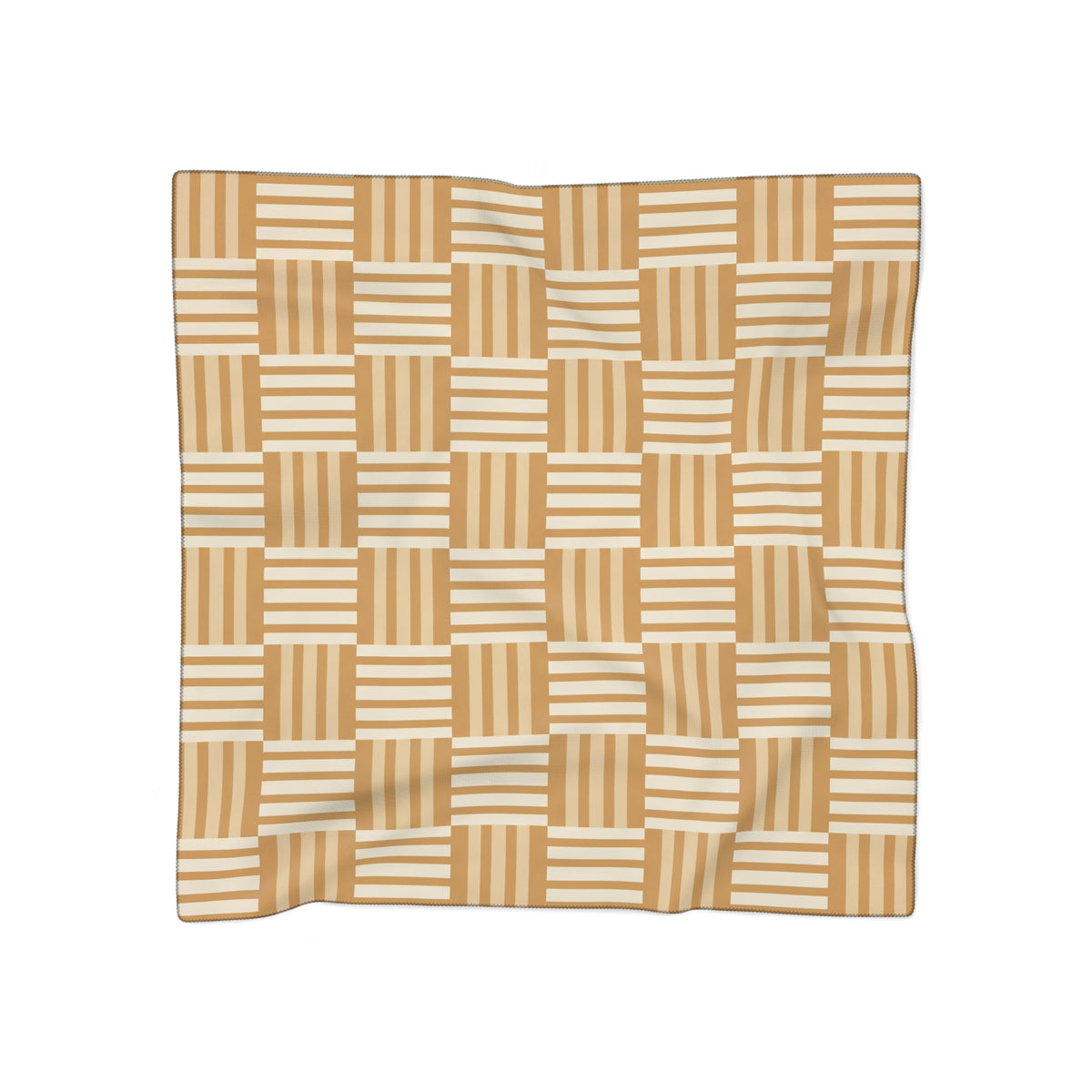Wetherby - Honey Basket Check Scarf