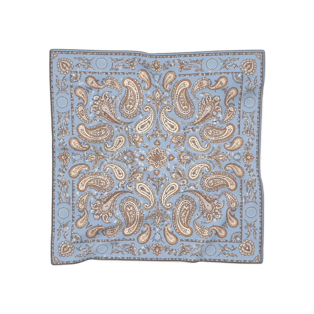 Valcárcel - Sky Blue Paisley Vintage Scarf