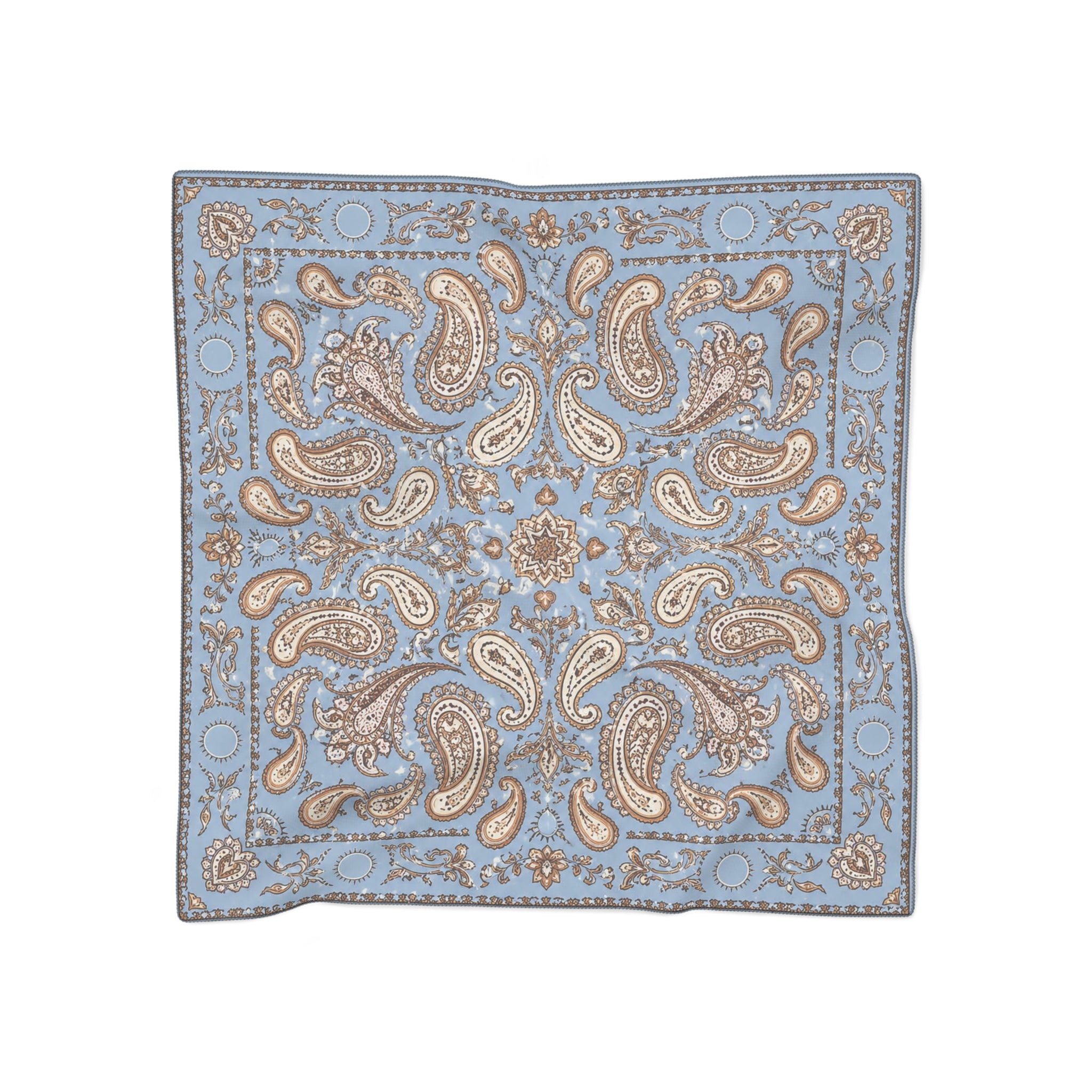 Valcárcel - Sky Blue Paisley Vintage Scarf