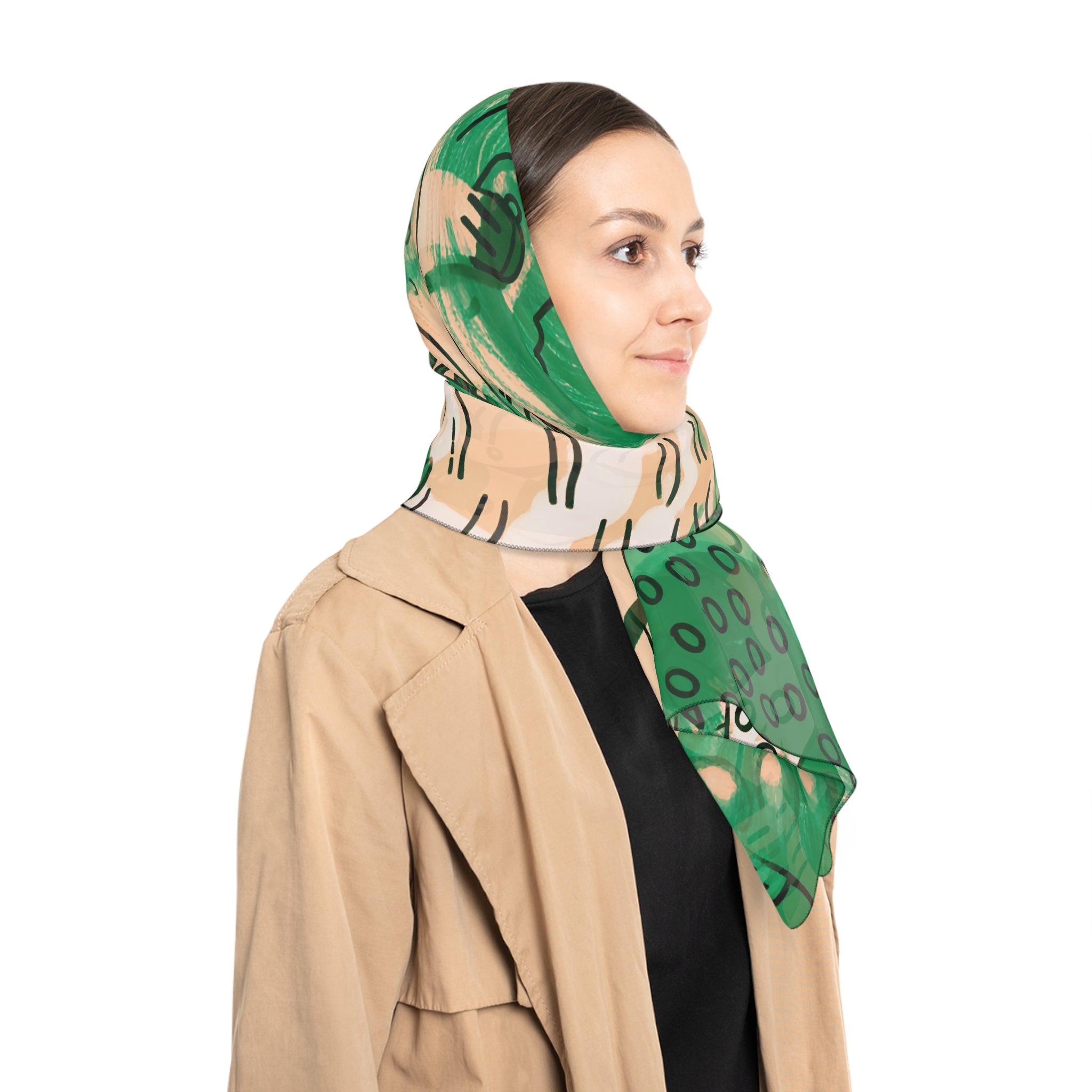 Saavedra - Emerald Garden Ink Scarf
