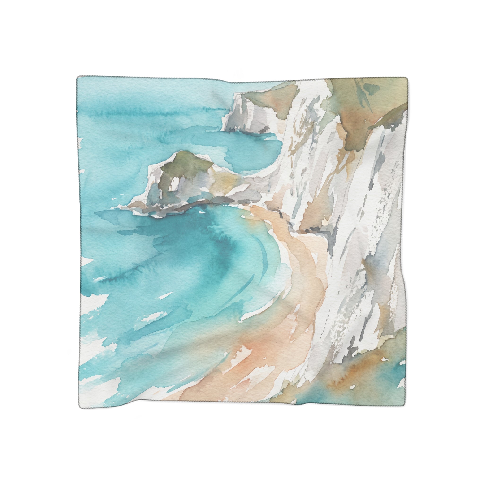 Penrose - Coastal Wash Watercolor Scarf