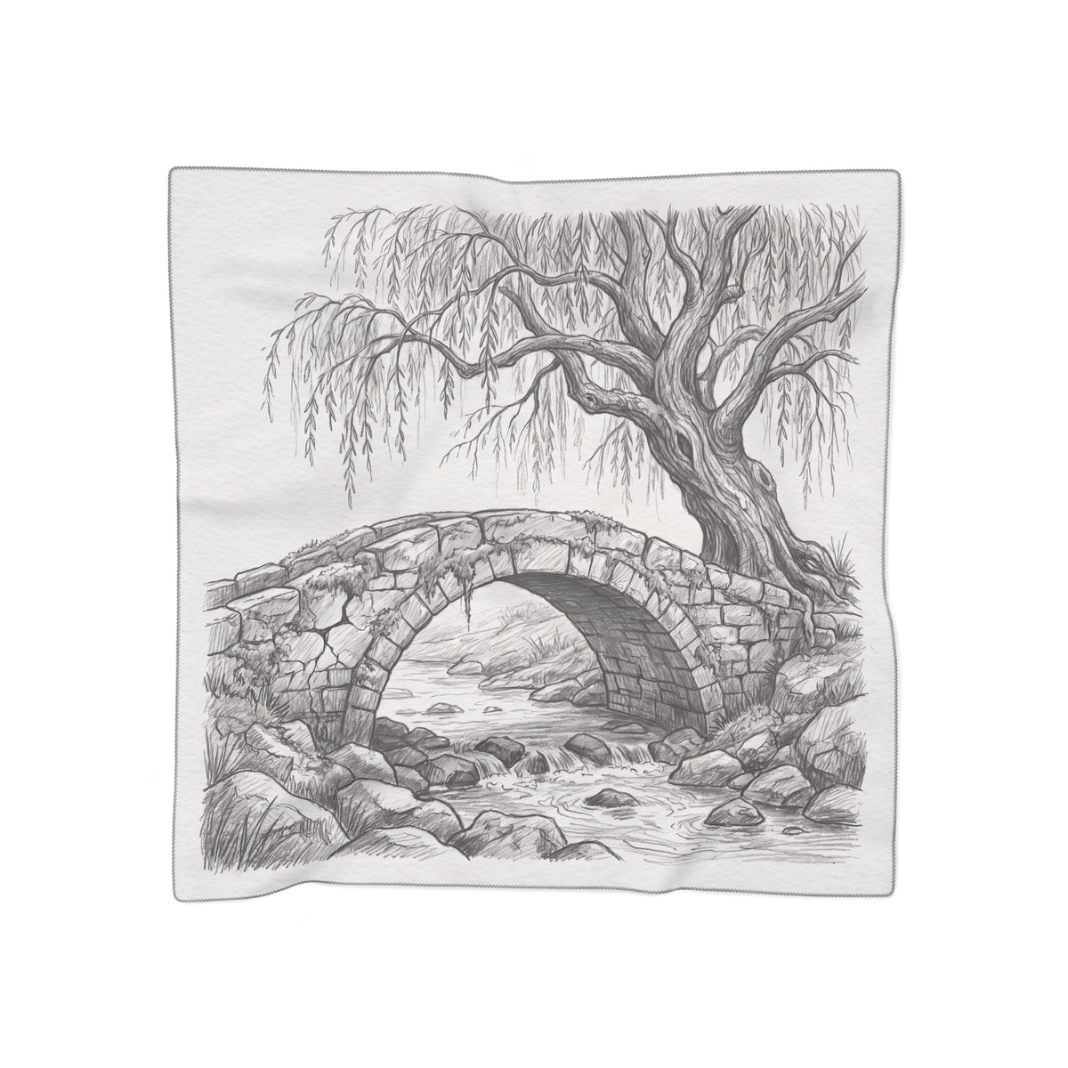 Ellingham - Stone Bridge Sketch Scarf