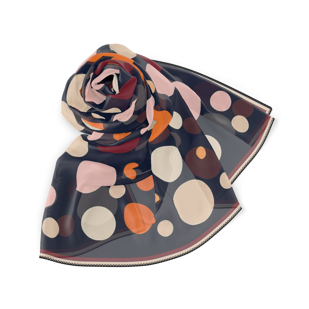 Countess of Valois Navy Polka Dot Scarf