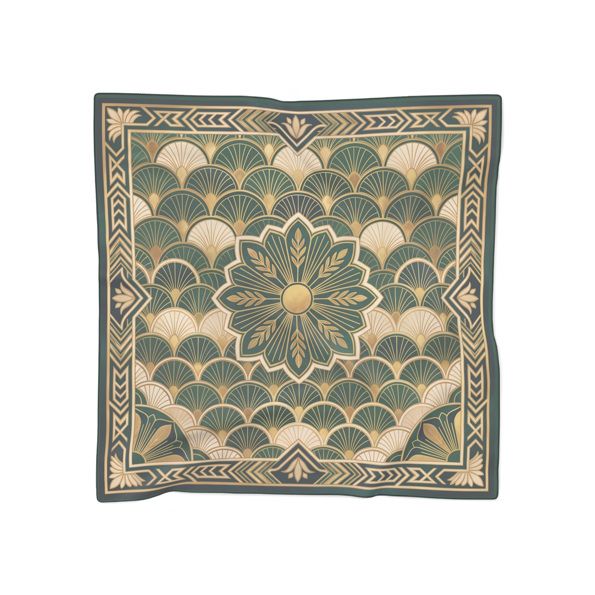 Rochefort - Emerald Deco Fan Scarf