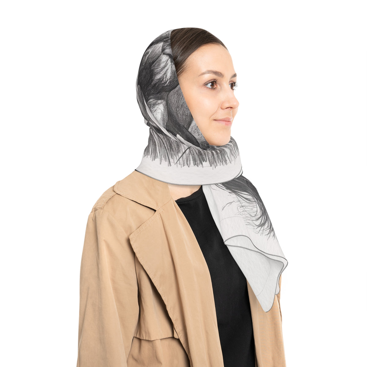 Otterburn - Wild Horses Sketch Scarf