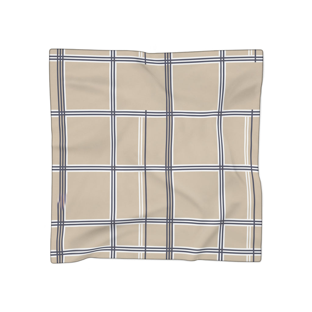 Eltisley - Sand Windowpane Duo Scarf
