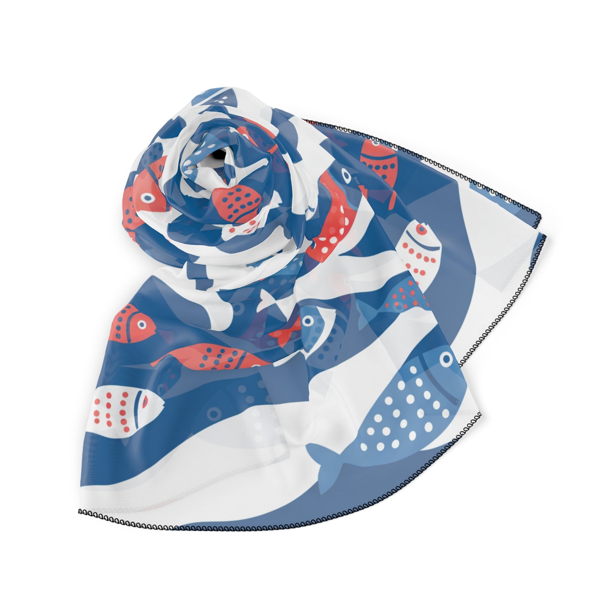 Santorelli - Aegean Fish Shoal Scarf