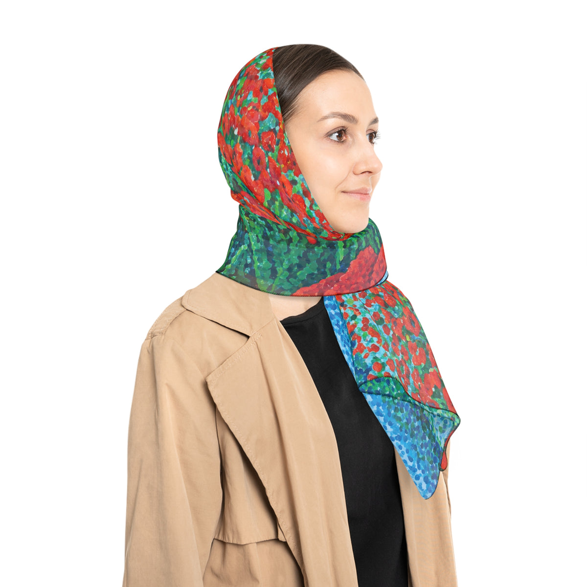 Navarrete - Poppy Field Pointillist Scarf